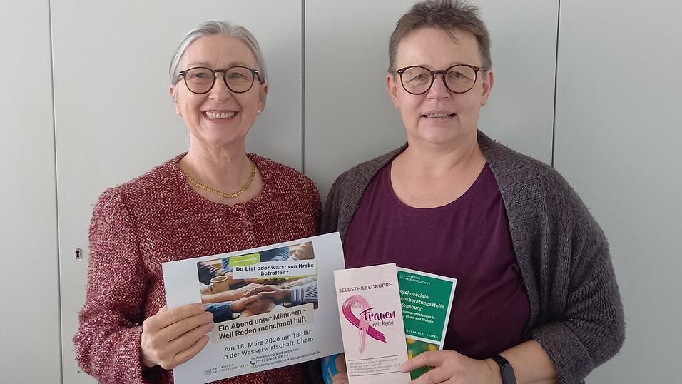 Andrea Wunderlich (links) und Lucia Heigl haben in Cham bereits eine Krebs-Selbsthilfegruppe f&uuml;r Frauen auf die Beine gestellt.