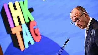 Zwei klare Ansagen macht Merz beim IHK-Tag mit Blick auf die anstehende Steuerreform.