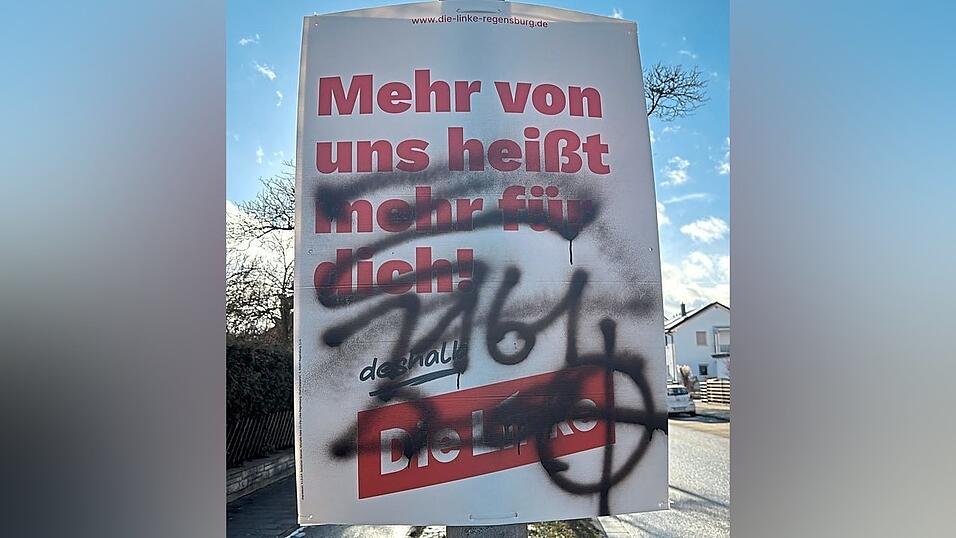Zehn Wahlplakate wurden im Stadtnorden beschädigt. Zehn Wahlplakate wurden im Stadtnorden beschädigt.