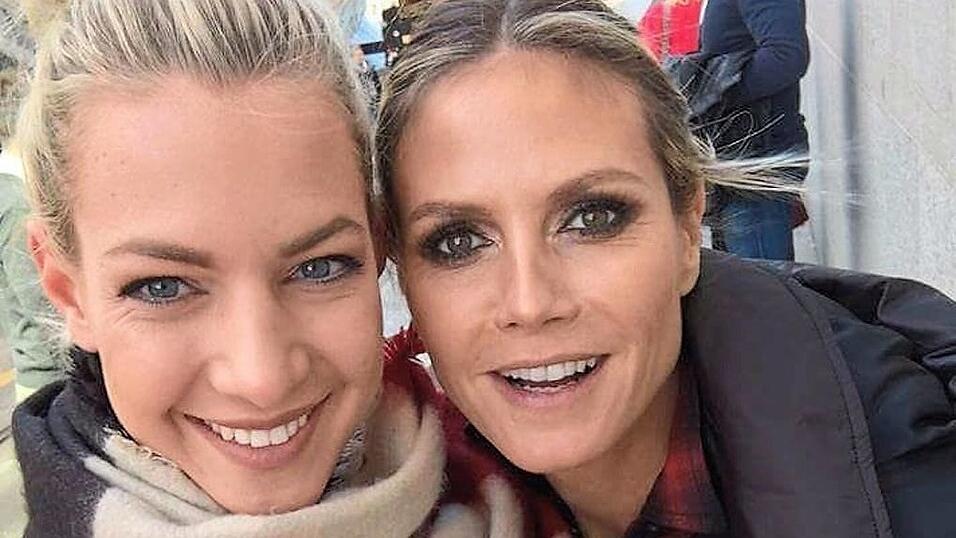 Ein Selfie mit Modelmutti Heidi Klum durfte nat&uuml;rlich f&uuml;r Claudia Fiedler nicht fehlen.
