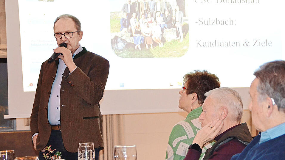 Christian Bl&uuml;ml bei der Vorstellung seiner Ziele f&uuml;r die kommende Wahlperiode.