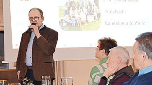 Christian Bl&uuml;ml bei der Vorstellung seiner Ziele f&uuml;r die kommende Wahlperiode.