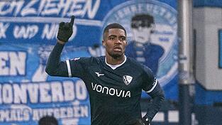 Bochums Torgarantie gegen Leipzig: Stürmer Myron Boadu.