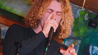 Jakob Laschinger beim Beatboxing.