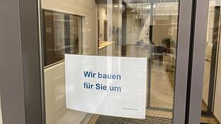 Das Erdgeschoss des Chamer Rathauses wird derzeit umgebaut. Im Foyer entsteht ein B&uuml;rgerinfostelle.