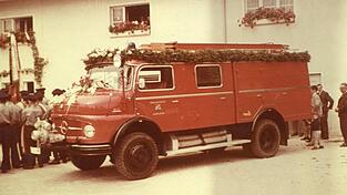 1976 hatte die Feuerwehr nur dieses LF8, Baujahr 1966.