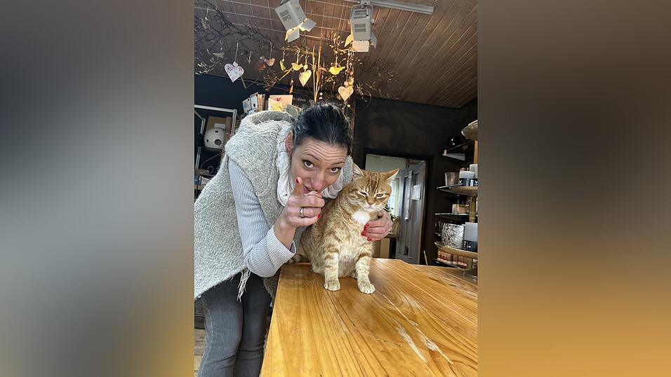 Carina Kopf mit ihrem Hugo.