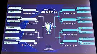 Der Turnierbaum der Champions League. Der Turnierbaum der Champions League.