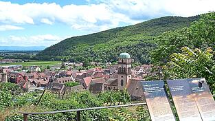 Die wahren Grenzen sind in unseren Köpfen: Weit schweift der Blick von der Burg Kaysersberg in Richtung Deutschland, ohne eine Staatsgrenze ausmachen zu können. Die wahren Grenzen sind in unseren Köpfen: Weit schweift der Blick von der Burg Kaysersberg in Richtung Deutschland, ohne eine Staatsgrenze ausmachen zu können.