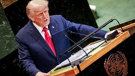 US-Präsident Donald Trump spricht bei der Generaldebatte der UN-Vollversammlung.