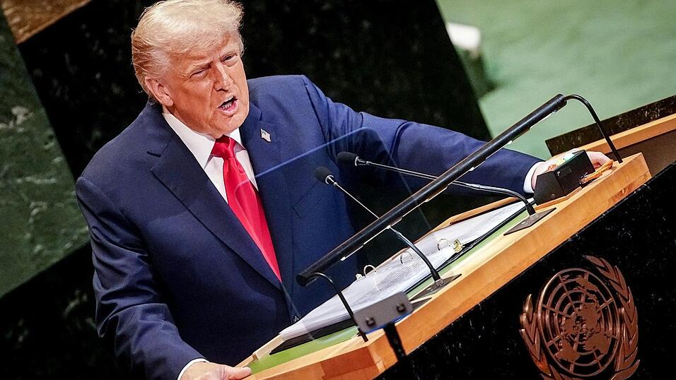 US-Präsident Donald Trump spricht bei der Generaldebatte der UN-Vollversammlung.