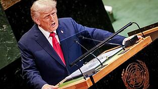 US-Präsident Donald Trump spricht bei der Generaldebatte der UN-Vollversammlung.