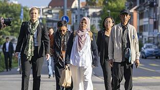 Zwei der Kl&auml;ger sprachen im September pers&ouml;nlich vor dem Schweizer Gericht. (Archivbild)