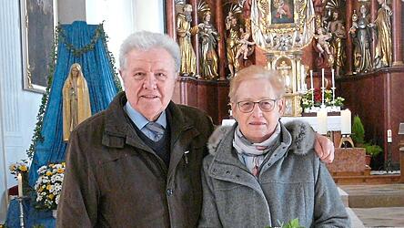 Lambert und Elfriede Grasmann feierten in der Bergkirche einen Dankgottesdienst für die glückliche Lebensgemeinschaft.