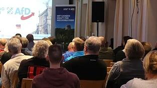 In den vergangenen Monaten fanden AfD-Veranstaltungen in Viechtach im Blossersberger Keller ab, wie hier beim Besuch der Fraktionsvorsitzende Katrin Ebner-Steiner im Oktober.