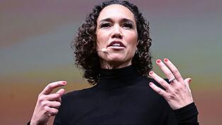 Da waren die Haare noch dran: FDP-Generalsekret&auml;rin Nicole B&uuml;ttner vor zehn Wochen in Stuttgart. (Archivbild)