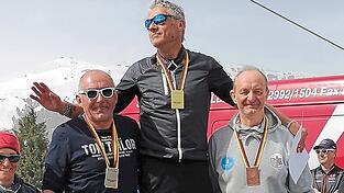 Heinz Feldmeier (rechts) holte im Slalom Bronze bei der deutschen Meisterschaft der Senioren