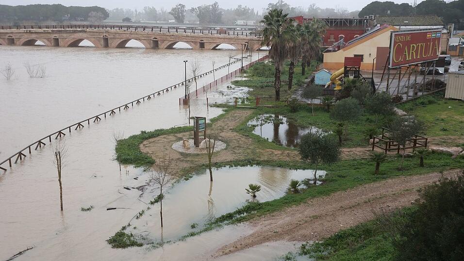 Die s&uuml;dspanische Provinz C&aacute;diz war besonders von Starkregen betroffen.