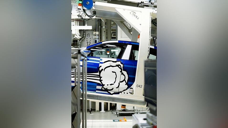 So soll das BMW-Modell 'The 8X Jeff Koons' aussehen, der in Dingolfing ab März entsteht.