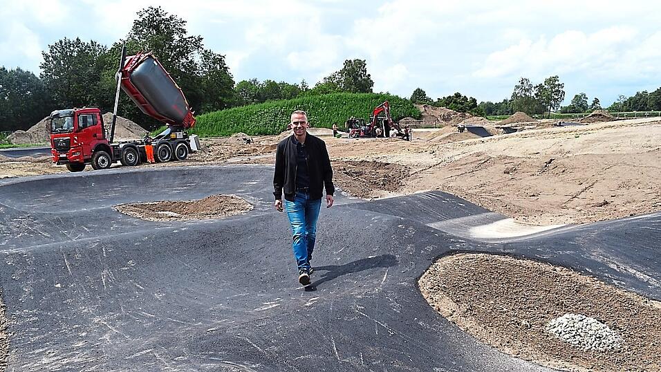 Bei der Pumptrackanlage läuft alles bestens.