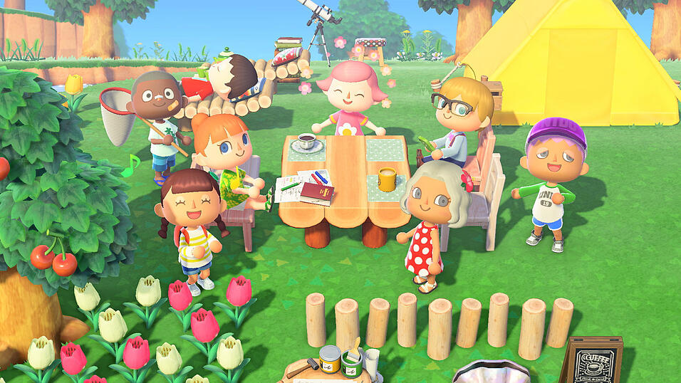 Im neuen 'Animal Crossing: New Horizons' für die Nintendo Switch besiedelt man eine einsame Insel. Im neuen 'Animal Crossing: New Horizons' für die Nintendo Switch besiedelt man eine einsame Insel.