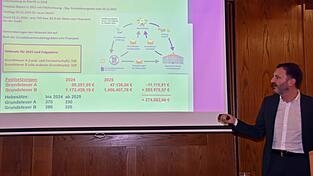 Die Grundsteuerreform und ihre Folgen erläuterte Bürgermeister Markus Hofmann ausführlich bei der Bürgerversammlung.