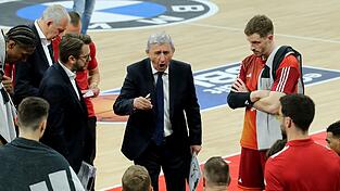 Trainer Svetislav Pesic feierte mit Bayern einen Sieg im Spitzenspiel gegen Berlin