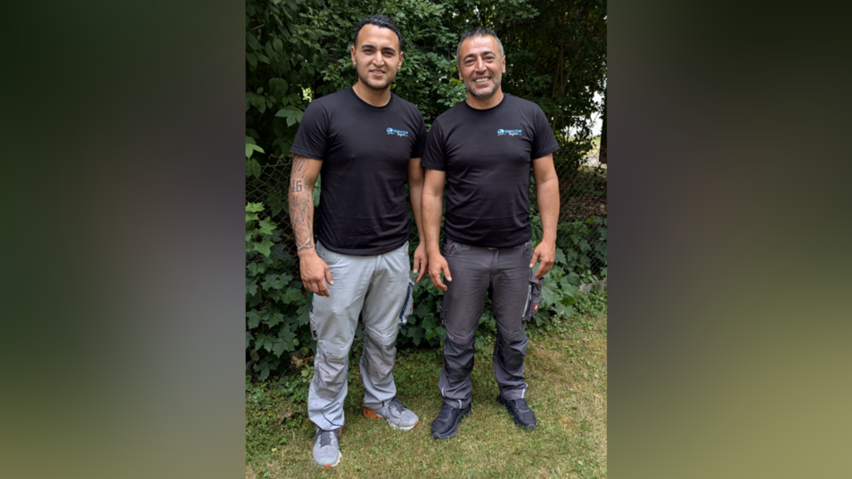 Ali (rechts) und sein Sohn Sidar (links).