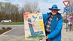 Im Kreisverkehr an der Isarbrücke hätte Gerhard Kadletz´ Kunstwerk Besucher begrüßen sollen. Im Kreisverkehr an der Isarbrücke hätte Gerhard Kadletz´ Kunstwerk Besucher begrüßen sollen.