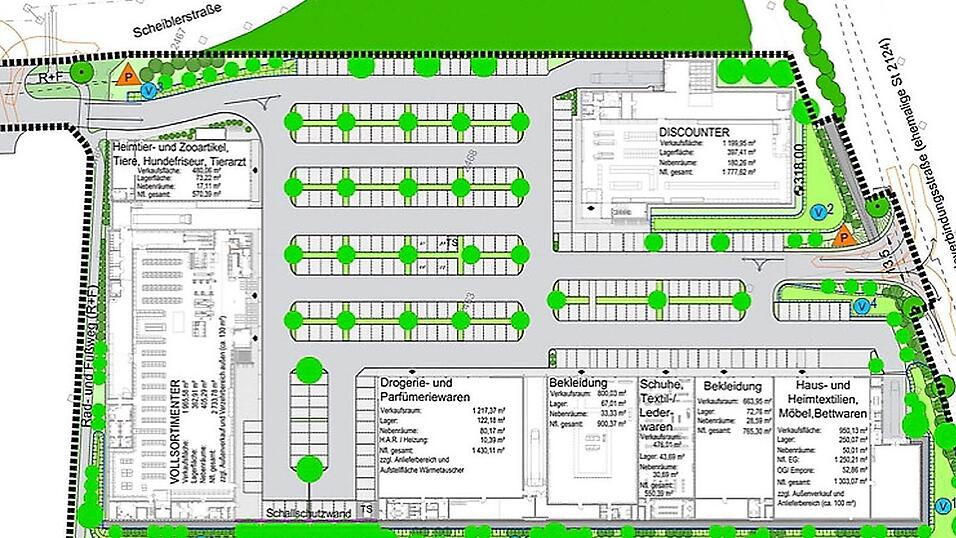 Bisher steht nur der Plan vom neuen Einkaufszentrum, der Baubeginn ist mehr denn je offen.