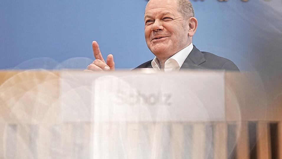 Bundeskanzler Olaf Scholz findet, dass es Deutschland insgesamt gut geht.