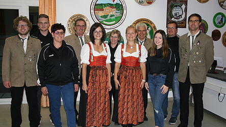 Die neue Vorstandschaft im Jubiläumsjahr.
