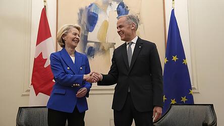 Das 28. EU-Mitgliedsland wird Kanada zwar nicht. Premier Mark Carney und EU-Kommissionspr&auml;sidentin Ursula von der Leyen wollen aber die Zusammenarbeit weiter ausbauen.