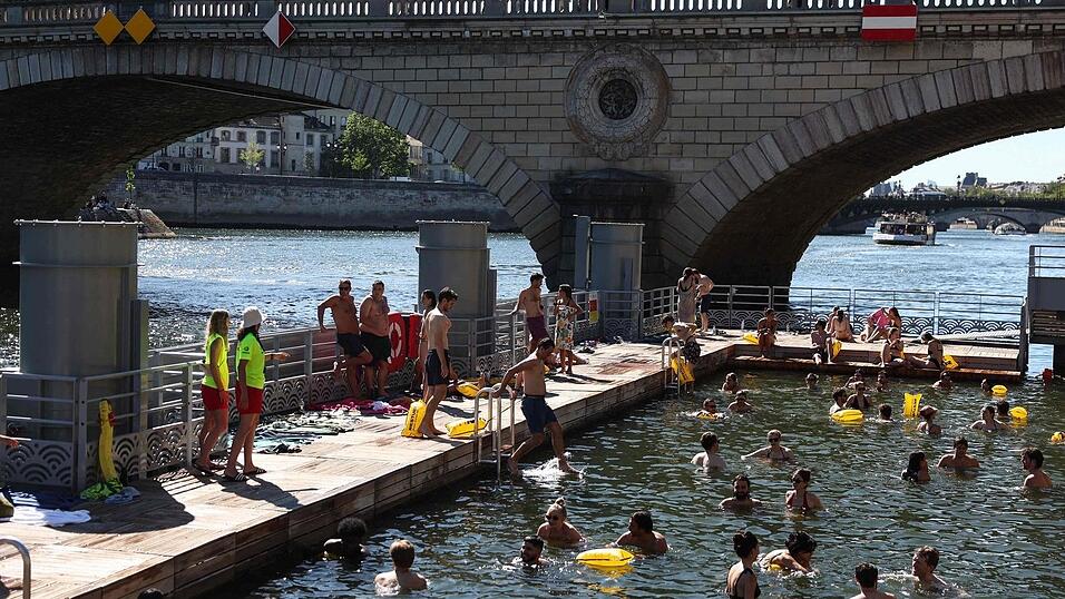 Die Freibäder in der Seine in Paris waren im vergangenen Jahr ein voller Erfolg. Die Freibäder in der Seine in Paris waren im vergangenen Jahr ein voller Erfolg.