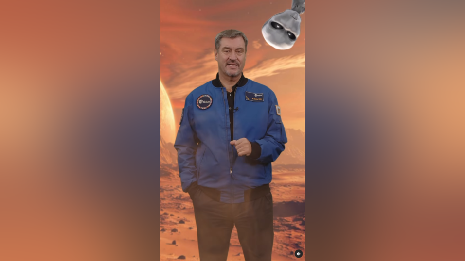 Bei #Söderspace will der bayerische Ministerpräsident seine Follower auf 'eine kleine Rundreise durch unser Sonnensystem' mitnehmen.