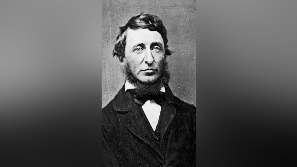 Der amerikanische Philosoph Henry David Thoreau (1817-1862) im Jahr 1856.&nbsp;