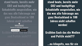 Fake News auf Facebook: Das Netzwerk versucht, der Flut an Falschmeldungen entgegenzuwirken und kennzeichnet überprüfte Beiträge als solche (links). Abrufbar ist der Post aber weiter. Die unzureichende Grammatik ist ein Indiz, dass es sich hier um eine Falschmeldung handelt. Fake News auf Facebook: Das Netzwerk versucht, der Flut an Falschmeldungen entgegenzuwirken und kennzeichnet überprüfte Beiträge als solche (links). Abrufbar ist der Post aber weiter. Die unzureichende Grammatik ist ein Indiz, dass es sich hier um eine Falschmeldung handelt.