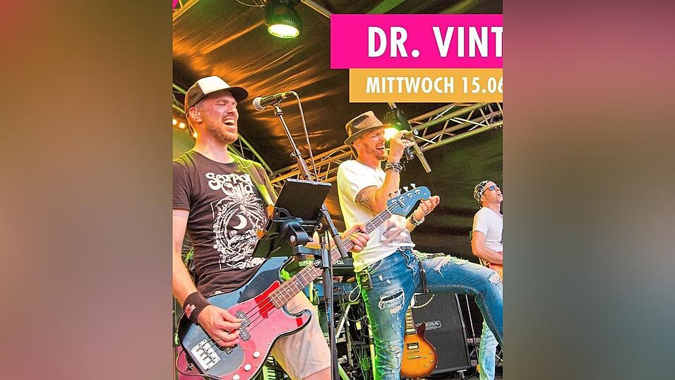 Rocking StadtStrand ist am Mittwoch mit 'Dr. Vintage' angesagt.