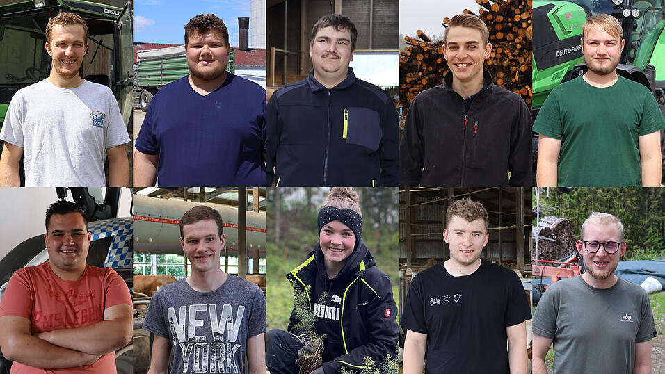 Reihe oben, von links: Josef Aigner, 22 Jahre, aus Kirchberg/Wald; Korbinian Bauer, 21 Jahre, aus Kumhausen; Stefan Braun, 22 Jahre, aus Beratzhausen; Simon Dechant, 24 Jahre, aus Hemau; Johannes Fuchs, 21 Jahre, aus Laberweinting; Reihe unten, von links: Sebastian Graf, 22 Jahre, aus Rottenburg/Laaber; Mathias Häulser, 21 Jahre, aus Hunderdorf; Antonia Hohenester, 20 Jahre, aus Rottenburg/Laaber; Dominik Koller, 23 Jahre, aus Beratzhausen; Thomas Laschinger, 22 Jahre, aus Perasdorf Reihe oben, von links: Josef Aigner, 22 Jahre, aus Kirchberg/Wald; Korbinian Bauer, 21 Jahre, aus Kumhausen; Stefan Braun, 22 Jahre, aus Beratzhausen; Simon Dechant, 24 Jahre, aus Hemau; Johannes Fuchs, 21 Jahre, aus Laberweinting; Reihe unten, von links: Sebastian Graf, 22 Jahre, aus Rottenburg/Laaber; Mathias Häulser, 21 Jahre, aus Hunderdorf; Antonia Hohenester, 20 Jahre, aus Rottenburg/Laaber; Dominik Koller, 23 Jahre, aus Beratzhausen; Thomas Laschinger, 22 Jahre, aus Perasdorf
