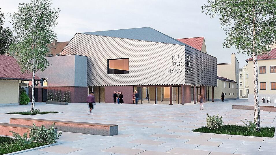 So k&ouml;nnte das Kulturhaus aussehen. Nach den aktuellen Planungen sollen die Bauarbeiten im Februar 2027 beginnen. Der Abschluss der Bauarbeiten ist f&uuml;r Ende 2028 vorgesehen.