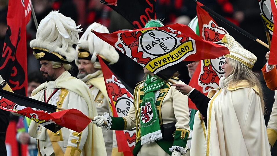 Karnevalisten auf den R&auml;ngen.