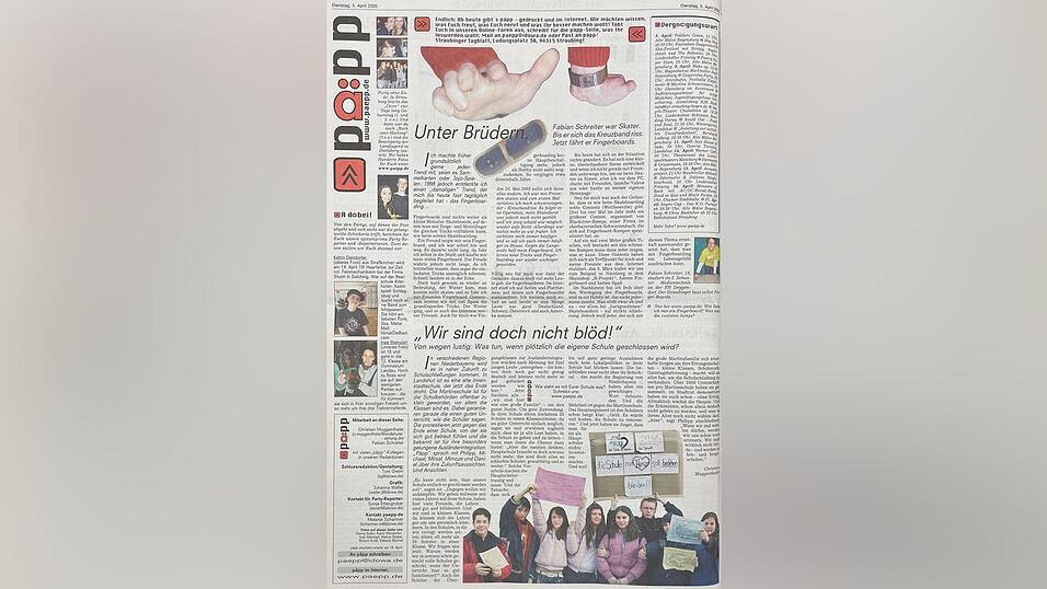 Vorgeschichte – 5. April 2005: Die erste Ausgabe Päpp erscheint. Die Seite, die immer dienstags in der Zeitung war, ist der Vorgänger von Freischreiben. Das Prinzip ist bis heute gleich: Junge Leser schreiben für junge Leser. Vorgeschichte – 5. April 2005: Die erste Ausgabe Päpp erscheint. Die Seite, die immer dienstags in der Zeitung war, ist der Vorgänger von Freischreiben. Das Prinzip ist bis heute gleich: Junge Leser schreiben für junge Leser.