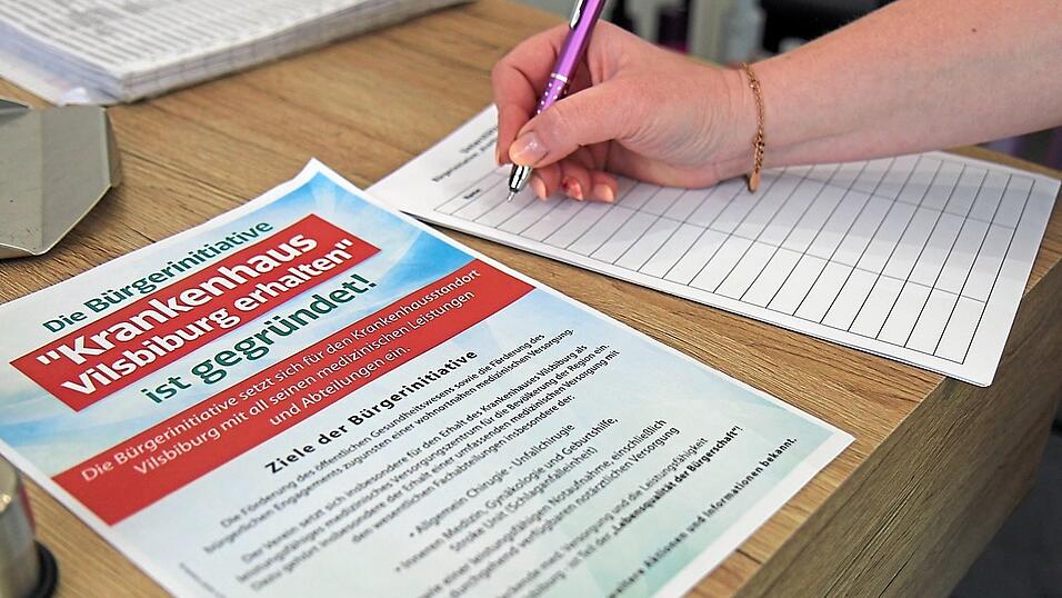F&uuml;r den Erhalt des Krankenhauses in Vilsbiburg werden Unterschriften gesammelt. Die Aktion l&auml;uft noch bis 9. Mai.