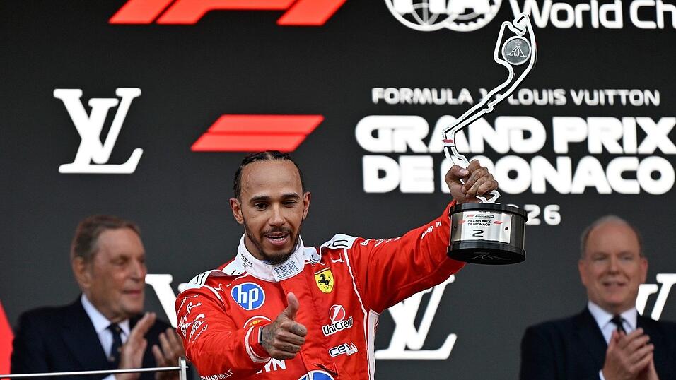 Lewis Hamilton stellte in Monaco den Podiumsrekord von Ayrton Senna ein.