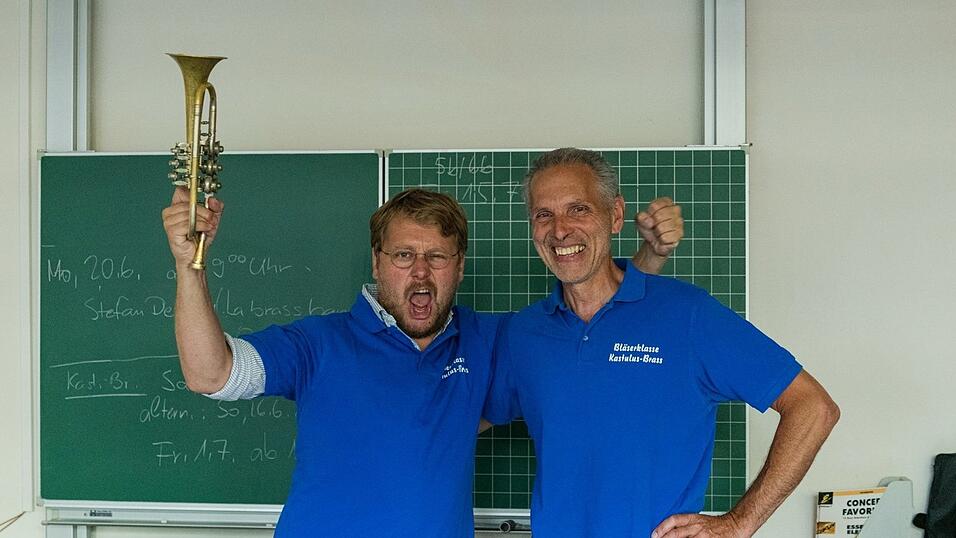 Verstanden sich gleich gut: Stefan Dettl und Lehrer Martin Neubauer.