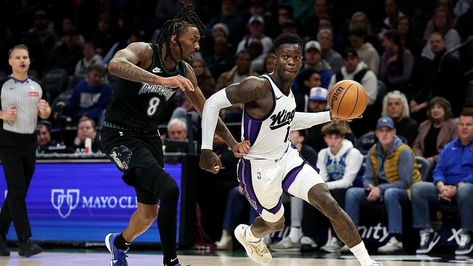 Dennis Schröder (r) erzielte 17 Punkte für die Kings, zum Sieg in Minnesota reichte es aber nicht. Dennis Schröder (r) erzielte 17 Punkte für die Kings, zum Sieg in Minnesota reichte es aber nicht.