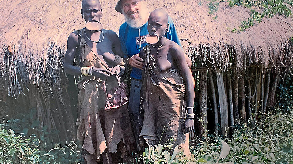 Gangerl bei dem Stamm der Mursi in &Auml;thiopien.