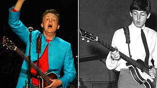 Der Musikinstrumenten-Hersteller H&ouml;fner hatte die Suche nach Paul McCartneys Bass-Gitarre unterst&uuml;tzt. (Archivbild)