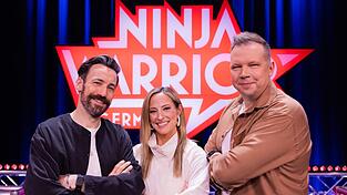 Das neue «Ninja Warrior Germany»-Team: Jan Köppen, Anna Fleischhauer und Wolff Fuss. Das neue «Ninja Warrior Germany»-Team: Jan Köppen, Anna Fleischhauer und Wolff Fuss.
