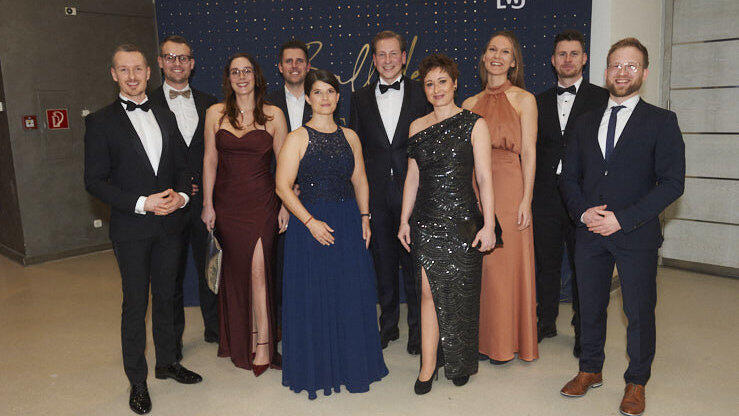 Gute Stimmung auf dem Ball.